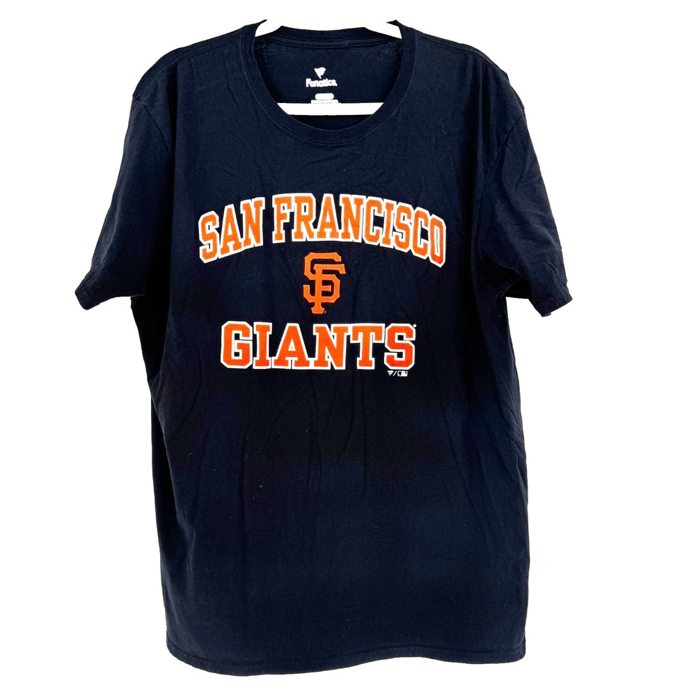 MLB San Francisco Giants Fanatics‎ Shirt Men's XL Black Short Sleeve Baseball